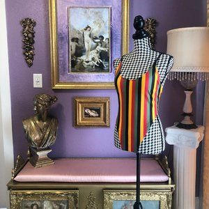 Striped One Piece Swimsuit